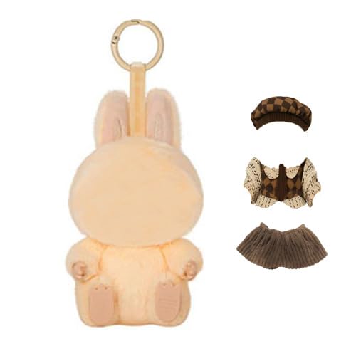 Ywwltt Plüsch Schlüsselanhänger + Kleidung, weiches Kuscheltier, Monster Keychain, Plüschpuppe für Kinder, Taschen, Rucksäcke, Sammler, Fans, Geschenkidee für Jungen und Mädchen (D) von Ywwltt