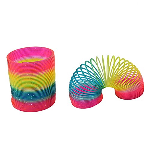 Yxian Regenbogenring magischer bunter Regenbogen-Neon-Kunststoff-Frühlingsspielzeug (Pailletten) von Yxian