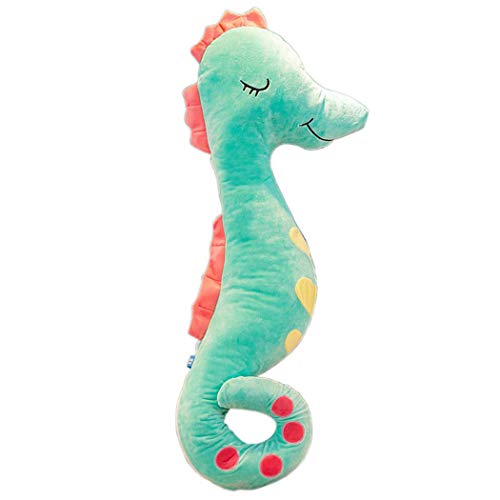 Yxian Seepferdchen Plüsch Tier Puppe Weihnachten Party Geburtstag Halloween Heimat schmücken Interaktives Eltern-Kind-Spiel (Grün, 50cm) von Yxian