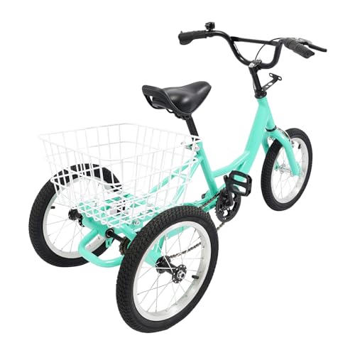 Kinderfahrrad, 14-Zoll-EIN-Gang-Kinder-Dreirad, Kinderfahrrad ab 3 Jahre für Stadtstraßen, Strände, Radwege, Schotterstraßen Kinderfahrrad, 14-Zoll-EIN-Gang-Kinder-Dreirad, Kinderfahrrad ab 3 Jahre für Stadtstraßen, Strände, Radwege, Schotterstraßen von YyanLAK