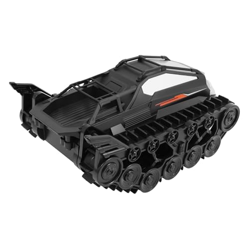 YyanLAK RC Panzer, Ferngesteuerter Panzer, 22x14.8x11cm RC Spielzeug-Panzerauto, Ferngesteuerter All Terrain Toy Tank, RC Stunt Toy Tank Kann auf Straßen wie Bergstraßen, Wasser (Silber Schwarz) von YyanLAK