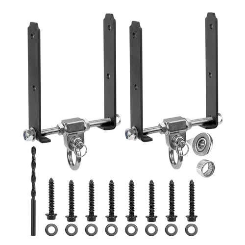 Yyiwhmy 2 robuste Schaukelaufhänger, Holz, 180°-Schaukel-Set, Zubehör, Hängematte, 299 kg Kapazität, Spielplatz-Hängematte, Stuhlseil, Sandsack, Veranda, hängende schwere Boxsäcke (2 Stück) von Yyiwhmy