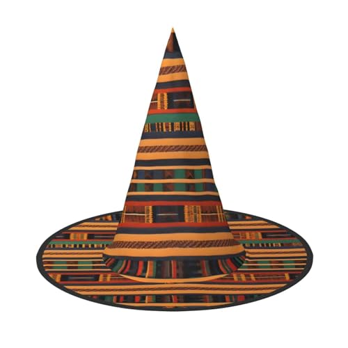 Yyoretp Afrikanischer Webdruck, Halloween-Kostüm, Hexenhut, Erwachsene, Karneval, Cosplay, Party, Kostümzubehör Yyoretp Afrikanischer Webdruck, Halloween-Kostüm, Hexenhut, Erwachsene, Karneval, Cosplay, Party, Kostümzubehör von Yyoretp