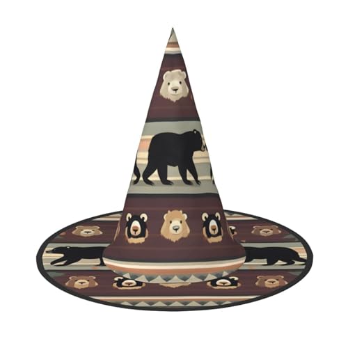 Yyoretp Bären-Druck Halloween-Kostüm Hexenhut Erwachsene Karneval Cosplay Party Kostüm Zubehör Yyoretp Bären-Druck Halloween-Kostüm Hexenhut Erwachsene Karneval Cosplay Party Kostüm Zubehör von Yyoretp