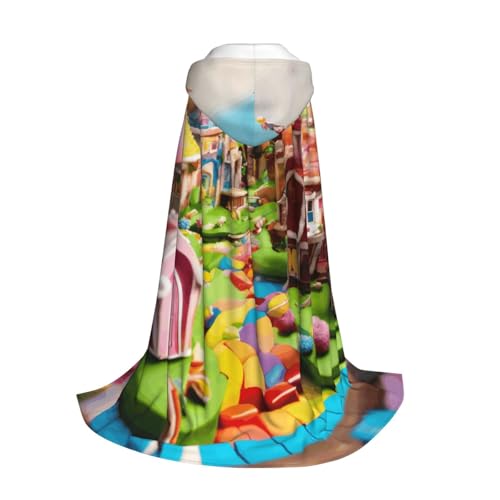 Yyoretp Candy Land Kapuzenumhang für Kinder mit Kapuze, Halloween, Weihnachten, Cosplay, Kapuzenumhang Yyoretp Candy Land Kapuzenumhang für Kinder mit Kapuze, Halloween, Weihnachten, Cosplay, Kapuzenumhang von Yyoretp