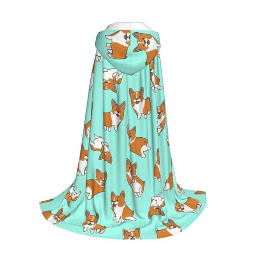 Yyoretp Corgi Kapuzenumhang mit süßem Hundeaufdruck, für Kinder mit Halloween, Weihnachten, Cosplay, Kapuzenumhang Yyoretp Corgi Kapuzenumhang mit süßem Hundeaufdruck, für Kinder mit Halloween, Weihnachten, Cosplay, Kapuzenumhang von Yyoretp