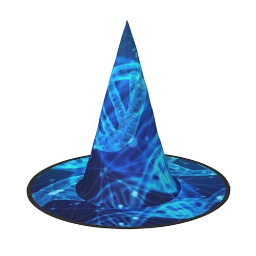 Yyoretp DNA-Kette Fotodruck Halloween Kostüm Hexenhut Erwachsene Karneval Cosplay Party Kostüm Zubehör Yyoretp DNA-Kette Fotodruck Halloween Kostüm Hexenhut Erwachsene Karneval Cosplay Party Kostüm Zubehör von Yyoretp