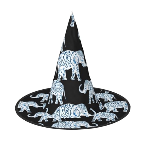 Yyoretp Elefanten-Druck, Halloween-Kostüm, Hexenhut, Erwachsene, Karneval, Cosplay, Party, Kostümzubehör Yyoretp Elefanten-Druck, Halloween-Kostüm, Hexenhut, Erwachsene, Karneval, Cosplay, Party, Kostümzubehör von Yyoretp