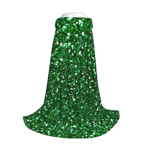 Yyoretp Grüner Pailletten-Umhang mit funkelndem Druck, für Kinder mit Halloween, Weihnachten, Cosplay, Kapuzenumhang Yyoretp Grüner Pailletten-Umhang mit funkelndem Druck, für Kinder mit Halloween, Weihnachten, Cosplay, Kapuzenumhang von Yyoretp