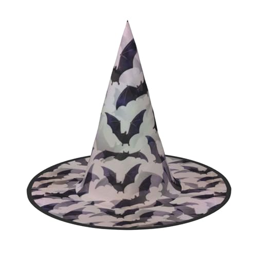 Yyoretp Halloween Fledermäuse Grau Druck Halloween Kostüm Hexenhut Erwachsene Karneval Cosplay Party Kostüm Zubehör Yyoretp Halloween Fledermäuse Grau Druck Halloween Kostüm Hexenhut Erwachsene Karneval Cosplay Party Kostüm Zubehör von Yyoretp