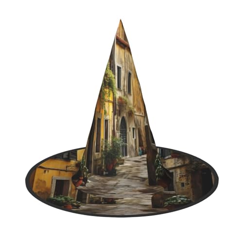 Yyoretp Italienischer alter Straßendruck Halloween Kostüm Hexenhut Erwachsene Karneval Cosplay Party Kostüm Zubehör Yyoretp Italienischer alter Straßendruck Halloween Kostüm Hexenhut Erwachsene Karneval Cosplay Party Kostüm Zubehör von Yyoretp
