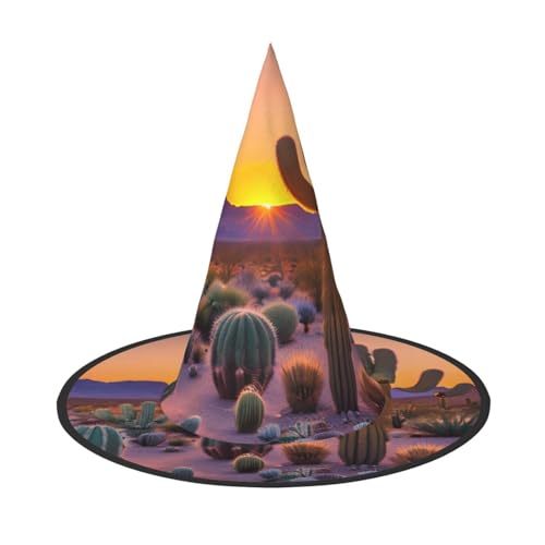 Yyoretp Kaktus Wüste Sonnenuntergänge Druck Halloween Kostüm Hexenhut Erwachsene Karneval Cosplay Party Kostüm Zubehör Yyoretp Kaktus Wüste Sonnenuntergänge Druck Halloween Kostüm Hexenhut Erwachsene Karneval Cosplay Party Kostüm Zubehör von Yyoretp