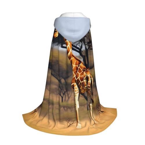 Yyoretp Kapuzenumhang mit Afrika-Giraffe, majestätischer Baumdruck, für Kinder, Halloween, Weihnachten, Cosplay, Kapuzenumhang Yyoretp Kapuzenumhang mit Afrika-Giraffe, majestätischer Baumdruck, für Kinder, Halloween, Weihnachten, Cosplay, Kapuzenumhang von Yyoretp