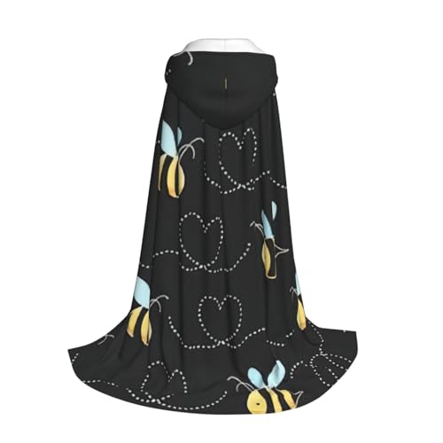 Yyoretp Kapuzenumhang mit Bienen-Motiv für Kinder mit Halloween, Weihnachten, Cosplay, Kapuzenumhang Yyoretp Kapuzenumhang mit Bienen-Motiv für Kinder mit Halloween, Weihnachten, Cosplay, Kapuzenumhang von Yyoretp