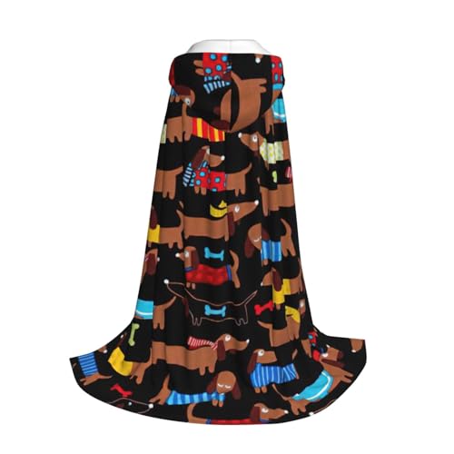 Yyoretp Kapuzenumhang mit Dackel-Aufdruck "I Love My Dog", für Kinder mit Halloween, Weihnachten, Cosplay, Kapuzenumhang Yyoretp Kapuzenumhang mit Dackel-Aufdruck "I Love My Dog", für Kinder mit Halloween, Weihnachten, Cosplay, Kapuzenumhang von Yyoretp