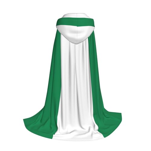 Yyoretp Kapuzenumhang mit Flagge von Nigeria, für Kinder mit Kapuze, Halloween, Weihnachten, Cosplay, Kostüm von Yyoretp