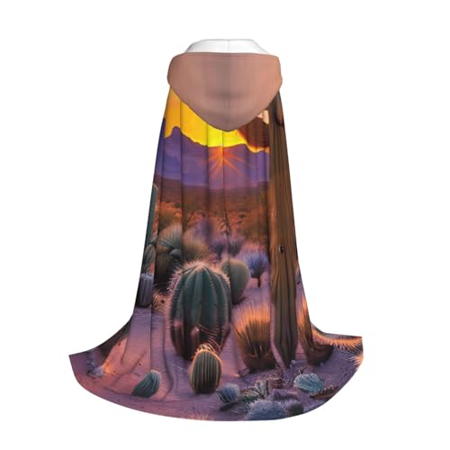 Yyoretp Kapuzenumhang mit Kaktus-Wüste, Sonnenuntergänge, für Kinder mit Halloween, Weihnachten, Cosplay, Kapuzenumhang Yyoretp Kapuzenumhang mit Kaktus-Wüste, Sonnenuntergänge, für Kinder mit Halloween, Weihnachten, Cosplay, Kapuzenumhang von Yyoretp