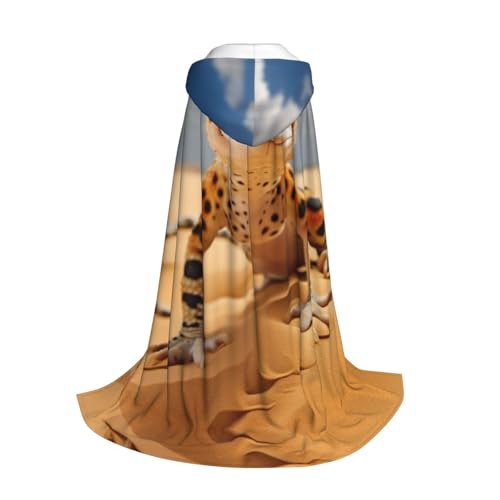Yyoretp Kapuzenumhang mit Leoparden-Gecko-Druck, für Kinder, Halloween, Weihnachten, Cosplay, Kapuzenumhang Yyoretp Kapuzenumhang mit Leoparden-Gecko-Druck, für Kinder, Halloween, Weihnachten, Cosplay, Kapuzenumhang von Yyoretp