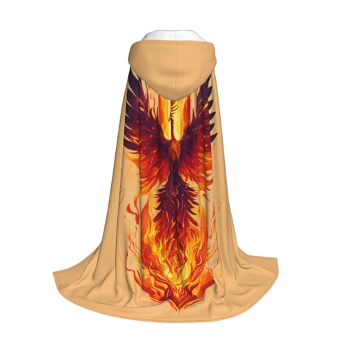 Yyoretp Kapuzenumhang mit Phoenix-Aufdruck für Kinder mit Halloween, Weihnachten, Cosplay, Kapuzenumhang Yyoretp Kapuzenumhang mit Phoenix-Aufdruck für Kinder mit Halloween, Weihnachten, Cosplay, Kapuzenumhang von Yyoretp