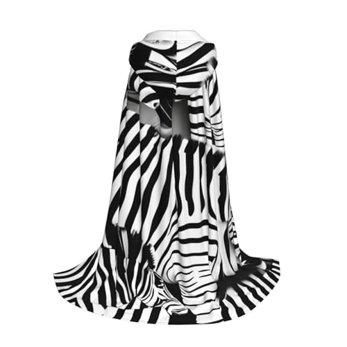 Yyoretp Kapuzenumhang mit Zebramuster für Kinder mit Halloween, Weihnachten, Cosplay, Kapuzenumhang Yyoretp Kapuzenumhang mit Zebramuster für Kinder mit Halloween, Weihnachten, Cosplay, Kapuzenumhang von Yyoretp