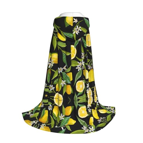 Yyoretp Kapuzenumhang mit gelbem Zitronenmuster für Kinder mit Halloween, Weihnachten, Cosplay, Kapuzenumhang Yyoretp Kapuzenumhang mit gelbem Zitronenmuster für Kinder mit Halloween, Weihnachten, Cosplay, Kapuzenumhang von Yyoretp