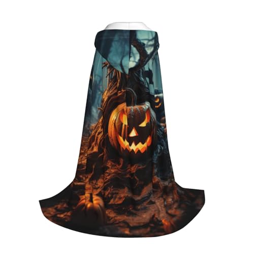 Yyoretp Oranger Kapuzenumhang für Kinder mit Halloween-Party-Aufdruck, mit Kapuze, für Halloween, Weihnachten, Cosplay Yyoretp Oranger Kapuzenumhang für Kinder mit Halloween-Party-Aufdruck, mit Kapuze, für Halloween, Weihnachten, Cosplay von Yyoretp