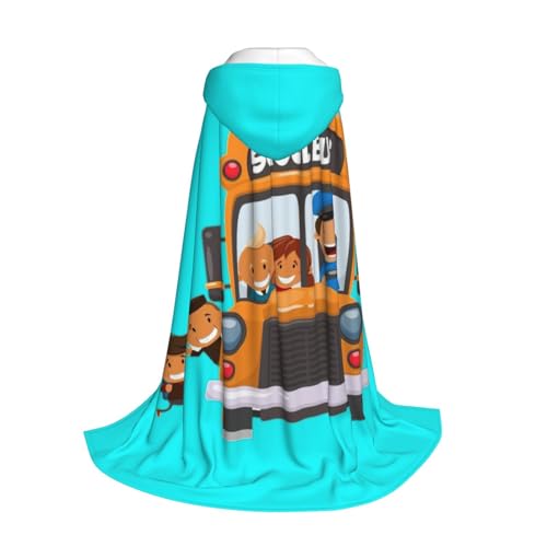 Yyoretp Schulbus-Aufdruck, Kapuzenumhang für Kinder mit Halloween, Weihnachten, Cosplay, Kapuzenumhang Yyoretp Schulbus-Aufdruck, Kapuzenumhang für Kinder mit Halloween, Weihnachten, Cosplay, Kapuzenumhang von Yyoretp