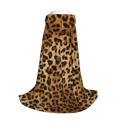 Yyoretp Süßer Leopardenmuster Kapuzenumhang für Kinder mit Halloween Weihnachten Cosplay Kapuzenumhang Kostüm von Yyoretp
