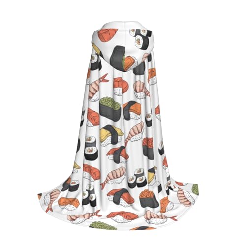 Yyoretp Sushi-Druck Kapuzenumhang für Kinder mit Halloween Weihnachten Cosplay Kapuzenumhang Kostüm Yyoretp Sushi-Druck Kapuzenumhang für Kinder mit Halloween Weihnachten Cosplay Kapuzenumhang Kostüm von Yyoretp