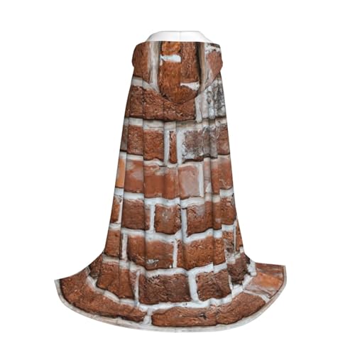 Yyoretp Umhang mit Kapuze für Kinder mit altem Ziegelstein-Wanddruck, mit Kapuze, für Halloween, Weihnachten, Cosplay Yyoretp Umhang mit Kapuze für Kinder mit altem Ziegelstein-Wanddruck, mit Kapuze, für Halloween, Weihnachten, Cosplay von Yyoretp