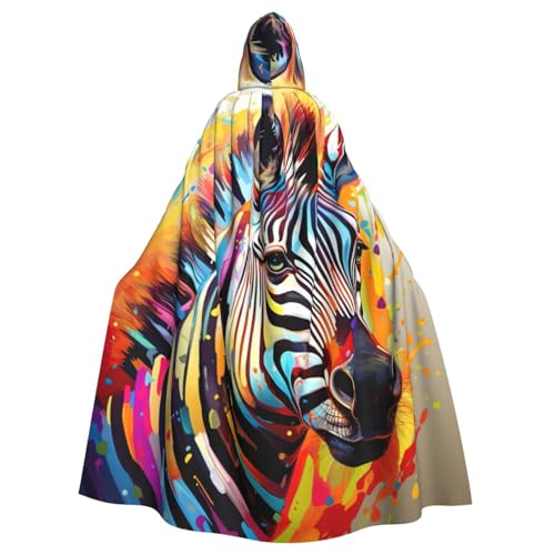 Yyoretp Uni-Bademantel, Umhang für Erwachsene, abstraktes Tier, Zebramuster, Kapuzenumhang für Halloween, Tod, Vampir, Cosplay-Kostüme Yyoretp Uni-Bademantel, Umhang für Erwachsene, abstraktes Tier, Zebramuster, Kapuzenumhang für Halloween, Tod, Vampir, Cosplay-Kostüme von Yyoretp