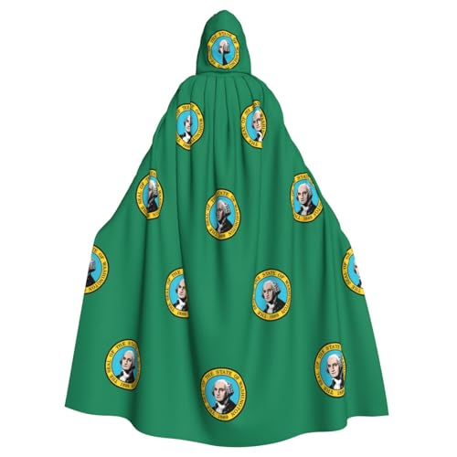 Yyoretp Uni-Bademantel, Umhang mit Washington-Flagge, Kapuzenumhang für Halloween, Tod, Vampir, Cosplay-Kostüme Yyoretp Uni-Bademantel, Umhang mit Washington-Flagge, Kapuzenumhang für Halloween, Tod, Vampir, Cosplay-Kostüme von Yyoretp