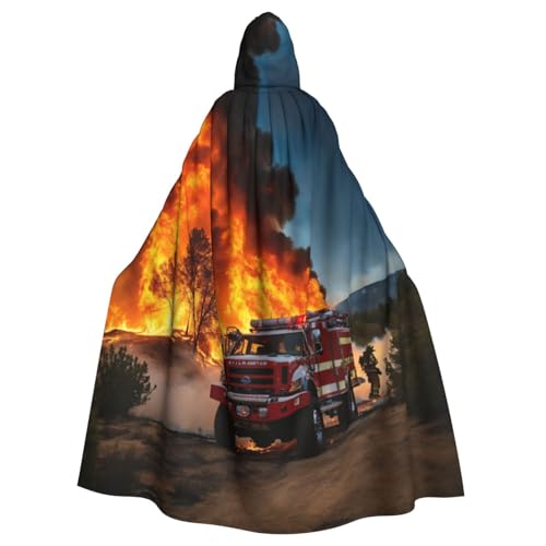 Yyoretp Uni-Bademantel für Erwachsene, Feuerwehrmann, Feuerwehrmann, Flammendruck, Kapuzenumhang für Halloween, Tod, Vampir, Cosplay-Kostüme Yyoretp Uni-Bademantel für Erwachsene, Feuerwehrmann, Feuerwehrmann, Flammendruck, Kapuzenumhang für Halloween, Tod, Vampir, Cosplay-Kostüme von Yyoretp