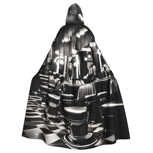 Yyoretp Unisex Bademäntel, Umhang für Erwachsene, Barbier-Shop, einfarbiger Druck, Kapuzenumhang für Halloween, Tod, Vampir, Cosplay-Kostüme Yyoretp Unisex Bademäntel, Umhang für Erwachsene, Barbier-Shop, einfarbiger Druck, Kapuzenumhang für Halloween, Tod, Vampir, Cosplay-Kostüme von Yyoretp