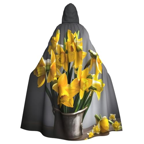 Yyoretp Unisex Bademäntel, Umhang für Erwachsene, Strauß von Narzissen, bedruckt, Kapuzenumhang für Halloween, Tod, Vampir, Cosplay-Kostüme Yyoretp Unisex Bademäntel, Umhang für Erwachsene, Strauß von Narzissen, bedruckt, Kapuzenumhang für Halloween, Tod, Vampir, Cosplay-Kostüme von Yyoretp