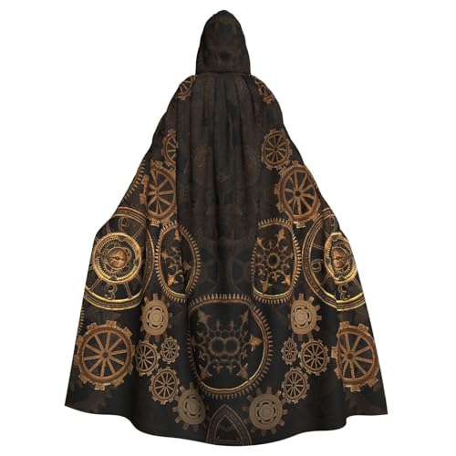 Yyoretp Unisex Bademäntel, Umhang für Erwachsene, Zahnräder, Uhr, Bronze, Jahrhundertdruck, Kapuzenumhang für Halloween, Tod, Vampir, Cosplay-Kostüme Yyoretp Unisex Bademäntel, Umhang für Erwachsene, Zahnräder, Uhr, Bronze, Jahrhundertdruck, Kapuzenumhang für Halloween, Tod, Vampir, Cosplay-Kostüme von Yyoretp
