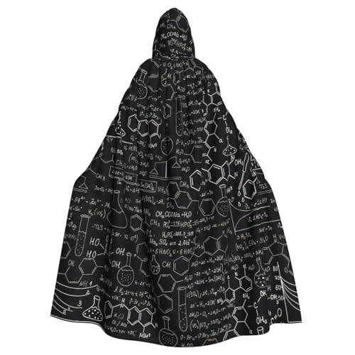Yyoretp Unisex Bademäntel, Umhang für Erwachsene, abstrakte Wissenschaft, Chemie, Illustration, 3D-Druck, Kapuzenumhang für Halloween, Tod, Vampir, Cosplay-Kostüme von Yyoretp