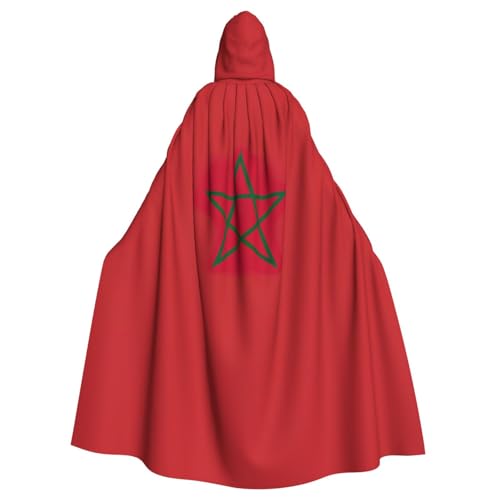 Yyoretp Unisex Bademäntel, Umhang mit Marokko-Flagge, bedruckt, Kapuzenumhang für Halloween, Tod, Vampir, Cosplay-Kostüme Yyoretp Unisex Bademäntel, Umhang mit Marokko-Flagge, bedruckt, Kapuzenumhang für Halloween, Tod, Vampir, Cosplay-Kostüme von Yyoretp