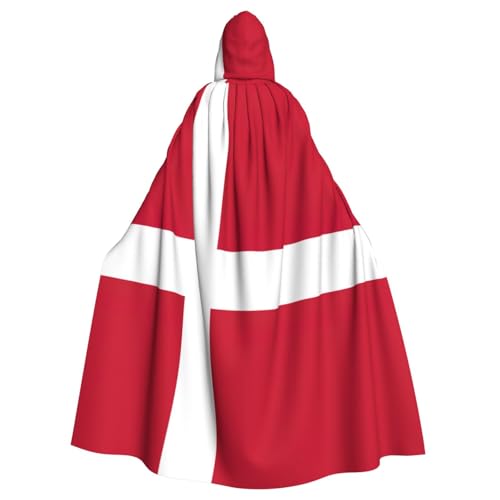 Yyoretp Unisex Bademäntel, Umhang mit dänischer Flagge, Aufdruck, Kapuzenumhang für Halloween, Tod, Vampir, Cosplay-Kostüme Yyoretp Unisex Bademäntel, Umhang mit dänischer Flagge, Aufdruck, Kapuzenumhang für Halloween, Tod, Vampir, Cosplay-Kostüme von Yyoretp