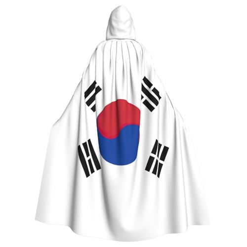 Yyoretp Unisex Bademäntel, Umhang mit der Flagge der Republik Korea, bedruckt, Kapuzenumhang für Halloween, Tod, Vampir, Cosplay-Kostüme Yyoretp Unisex Bademäntel, Umhang mit der Flagge der Republik Korea, bedruckt, Kapuzenumhang für Halloween, Tod, Vampir, Cosplay-Kostüme von Yyoretp
