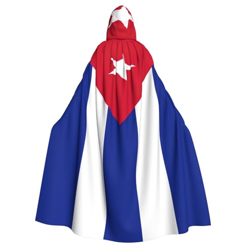 Yyoretp Unisex Bademäntel, Umhang mit kubanischer Flagge, Aufdruck, Kapuzenumhang für Halloween, Tod, Vampir, Cosplay-Kostüme Yyoretp Unisex Bademäntel, Umhang mit kubanischer Flagge, Aufdruck, Kapuzenumhang für Halloween, Tod, Vampir, Cosplay-Kostüme von Yyoretp