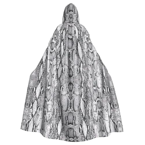 Yyoretp Unisex-Bademantel, Umhänge, Schlangenhaut, schwarz-weiß, bedruckt, Kapuzenumhang für Halloween, Tod, Vampir, Cosplay-Kostüme Yyoretp Unisex-Bademantel, Umhänge, Schlangenhaut, schwarz-weiß, bedruckt, Kapuzenumhang für Halloween, Tod, Vampir, Cosplay-Kostüme von Yyoretp