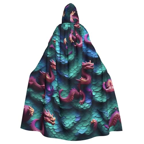 Yyoretp Unisex-Bademantel, Umhang für Erwachsene, 3D-Drachen-Schuppen, Muster, Druck, Kapuzenumhang für Halloween, Tod, Vampir, Cosplay-Kostüme Yyoretp Unisex-Bademantel, Umhang für Erwachsene, 3D-Drachen-Schuppen, Muster, Druck, Kapuzenumhang für Halloween, Tod, Vampir, Cosplay-Kostüme von Yyoretp