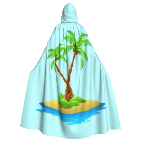 Yyoretp Unisex-Bademantel, Umhang für Erwachsene, 3D-Palmen-Druck, Kapuzenumhang für Halloween, Tod, Vampir, Cosplay-Kostüme Yyoretp Unisex-Bademantel, Umhang für Erwachsene, 3D-Palmen-Druck, Kapuzenumhang für Halloween, Tod, Vampir, Cosplay-Kostüme von Yyoretp