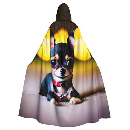 Yyoretp Unisex-Bademantel, Umhang für Erwachsene, Chihuahua-Hunde-Druck, Kapuzenumhang für Halloween, Tod, Vampir, Cosplay-Kostüme Yyoretp Unisex-Bademantel, Umhang für Erwachsene, Chihuahua-Hunde-Druck, Kapuzenumhang für Halloween, Tod, Vampir, Cosplay-Kostüme von Yyoretp