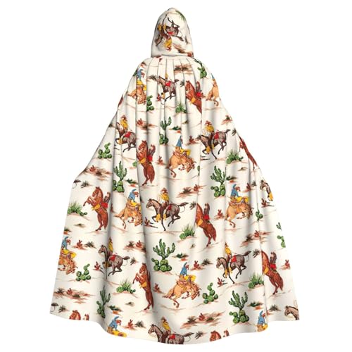 Yyoretp Unisex-Bademantel, Umhang für Erwachsene, Cowboy-Aufdruck, mit Kapuze, für Halloween, Tod, Vampir, Cosplay-Kostüme Yyoretp Unisex-Bademantel, Umhang für Erwachsene, Cowboy-Aufdruck, mit Kapuze, für Halloween, Tod, Vampir, Cosplay-Kostüme von Yyoretp