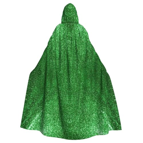 Yyoretp Unisex-Bademantel, Umhang für Erwachsene, Grün, Pailletten, glitzernd, mit Kapuze, für Halloween, Tod, Vampir, Cosplay-Kostüme Yyoretp Unisex-Bademantel, Umhang für Erwachsene, Grün, Pailletten, glitzernd, mit Kapuze, für Halloween, Tod, Vampir, Cosplay-Kostüme von Yyoretp