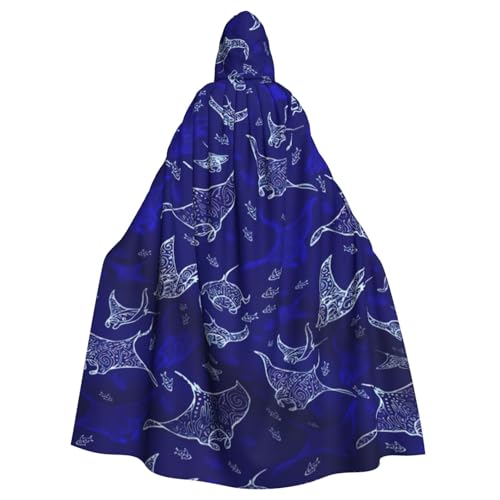 Yyoretp Unisex-Bademantel, Umhang für Erwachsene, Manta, Rochen und Fisch-Druck, Kapuzenumhang für Halloween, Tod, Vampir, Cosplay-Kostüme Yyoretp Unisex-Bademantel, Umhang für Erwachsene, Manta, Rochen und Fisch-Druck, Kapuzenumhang für Halloween, Tod, Vampir, Cosplay-Kostüme von Yyoretp