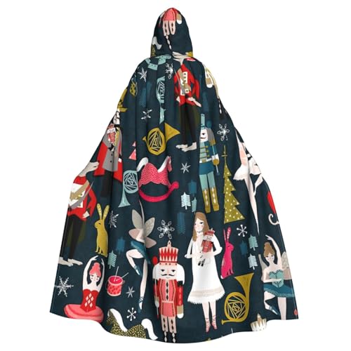 Yyoretp Unisex-Bademantel, Umhang für Erwachsene, Nussknacker, Ballett, Weihnachten, Tanzdruck, Kapuzenumhang für Halloween, Tod, Vampir, Cosplay-Kostüme Yyoretp Unisex-Bademantel, Umhang für Erwachsene, Nussknacker, Ballett, Weihnachten, Tanzdruck, Kapuzenumhang für Halloween, Tod, Vampir, Cosplay-Kostüme von Yyoretp