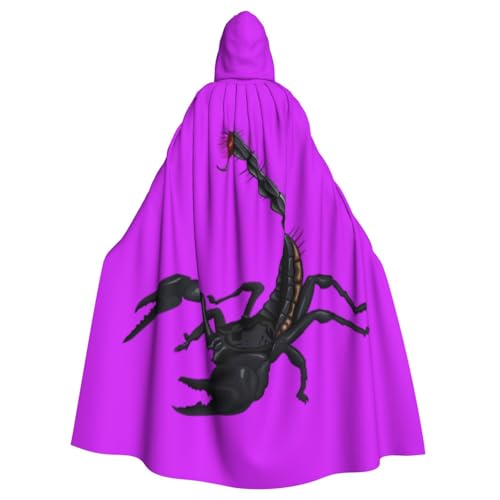 Yyoretp Unisex-Bademantel, Umhang für Erwachsene, Skorpion-Druck, Kapuzenumhang für Halloween, Tod, Vampir, Cosplay-Kostüme Yyoretp Unisex-Bademantel, Umhang für Erwachsene, Skorpion-Druck, Kapuzenumhang für Halloween, Tod, Vampir, Cosplay-Kostüme von Yyoretp